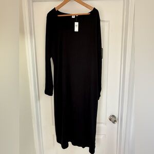 GAP Elegant Black Long Sleeve Dress